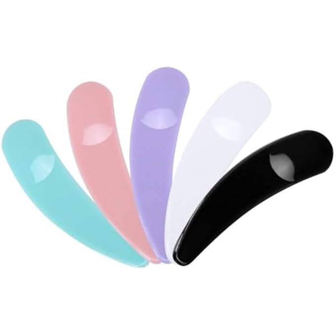 Khazna DISPOSABLE MINI COSMETIC SPATULA, FACIAL CREAM MASK SPOON, SMALL MAKEUP SCOOP FOR MIXING AND SAMPLING, PACK OF 100 (MULTI-COLOR) - Image 2